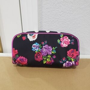 Xox Betsy Floral Black Cosmetic Bag